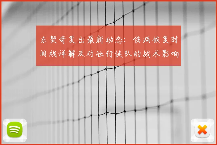 东契奇复出最新动态：伤病恢复时间线详解及对独行侠队的战术影响分析
